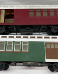 Bachmann G Scale Passenger Cars Red and Green Painted