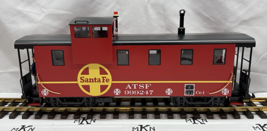 LGB 43714 Santa Fe Caboose Red #999217 G Scale NIB/Sleeve