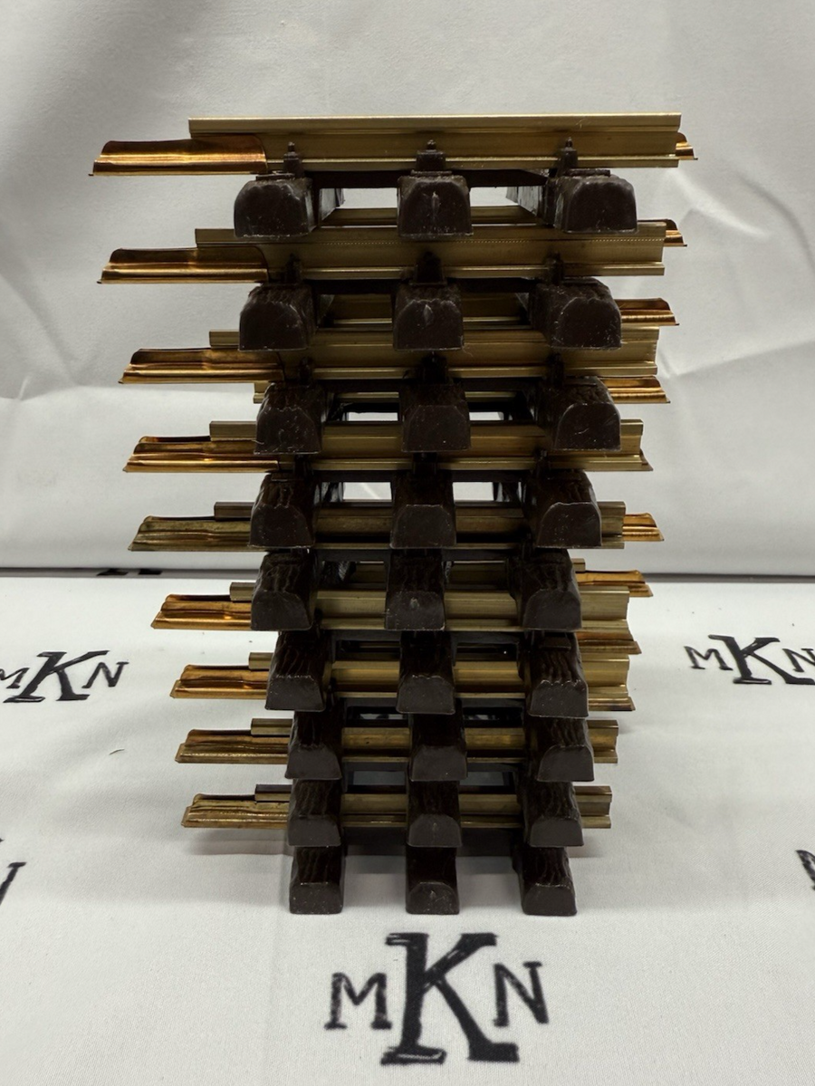 LGB 1008 10080 75mm Straight Brass Track Sections 9 total with box G Scale