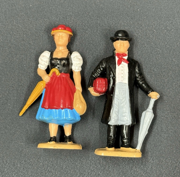 Vintage LGB Lehman Women & Man Painted Figurines G Scale Train Village People
