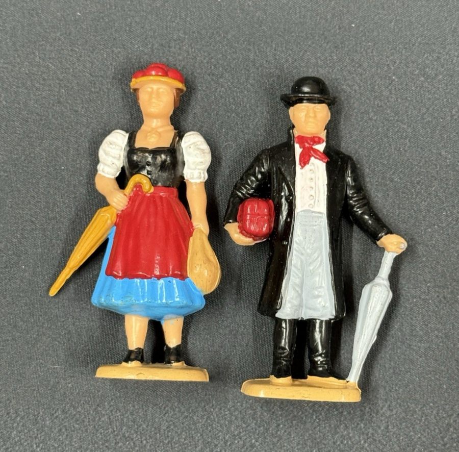 Vintage LGB Lehman Women & Man Painted Figurines G Scale Train Village People