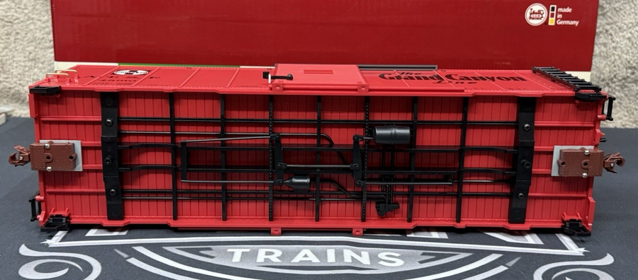 LGB 45910 Santa Fe The Grand Canyon Line Box Car G Scale Kadee No Trucks EX/box
