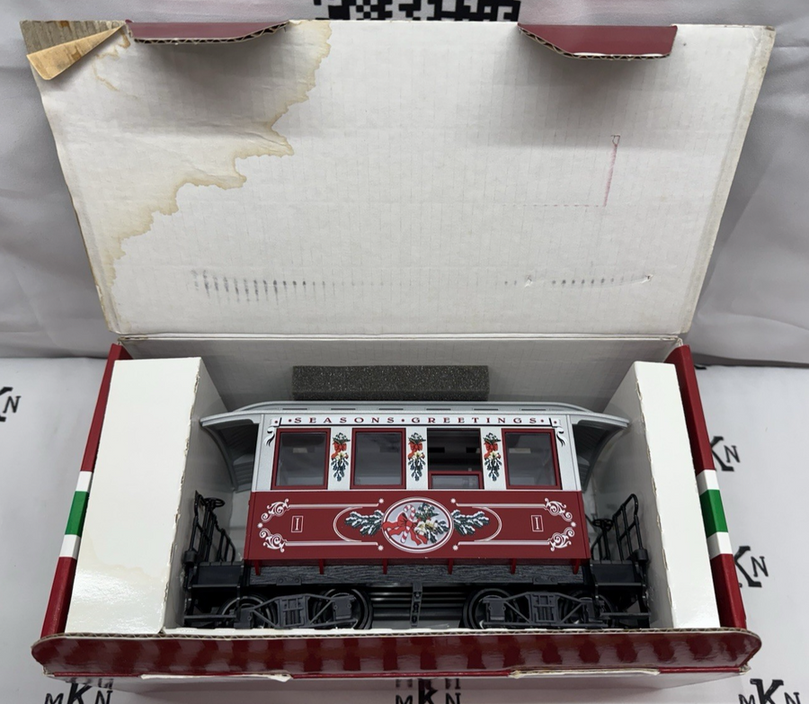 LGB 35075 Christmas Seasons Greetings Passenger Car Coach G Scale