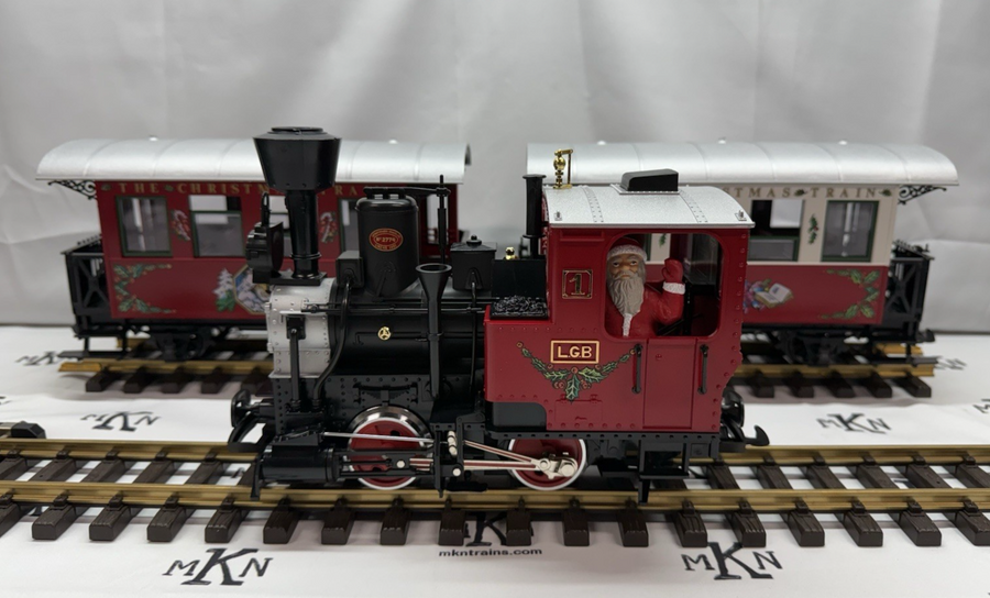 LGB 21540 G Scale Christmas Santa Train Passenger Set Train Only No Track/Trans