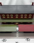 MTH Rail King O Scale 30-90094 Dark Red Stone Passenger Station