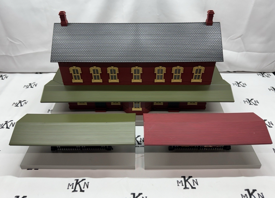 MTH Rail King O Scale 30-90094 Dark Red Stone Passenger Station
