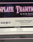 MTH 10-1122-0 Tinplate Traditions BLUE with BRASS Presidential Passenger Set