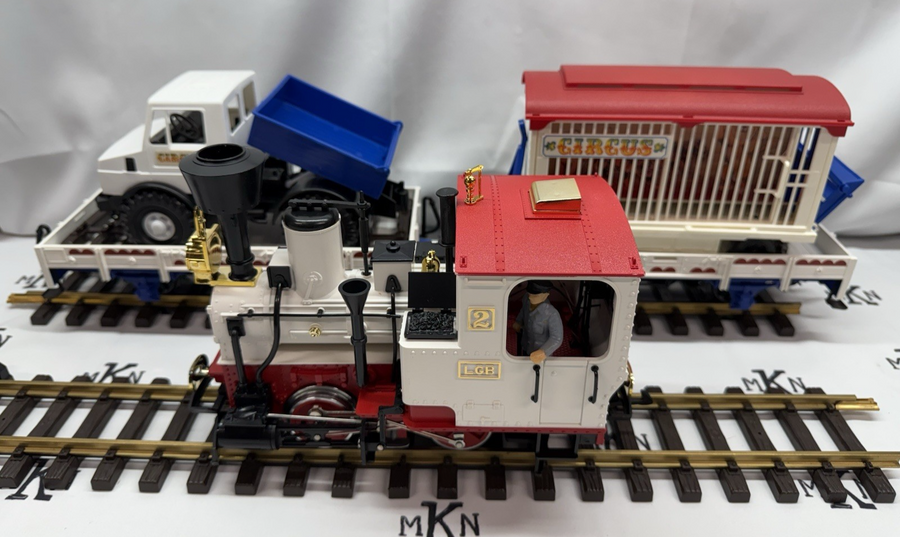 LGB 21988 Circus 0-4-0 Steam Starter Set No Track/Transformer G Scale Train Only