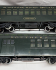 Bachmann 17 G Southern Passenger Car G Scale 2 pcs metal wheels EX