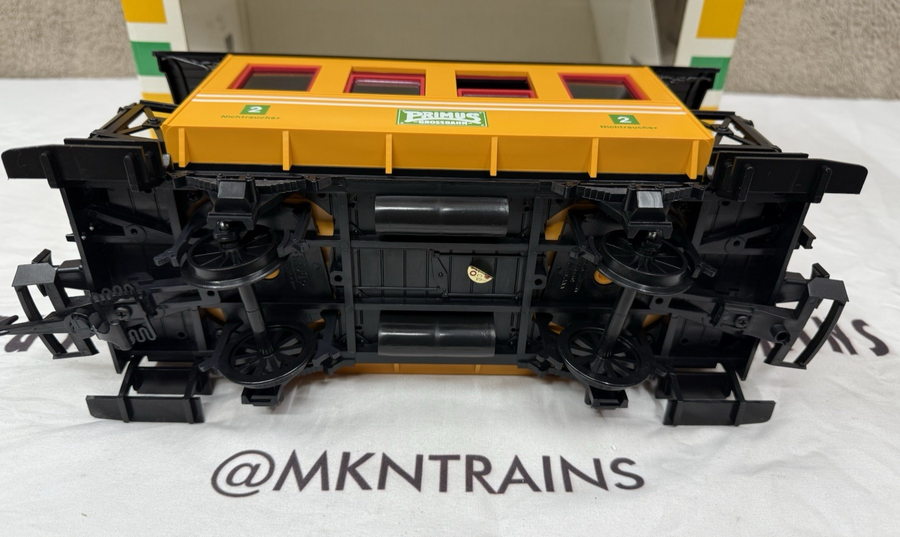 LGB PRIMUS 93007 Yellow PASSENGER CAR Coach NEW in box NOS