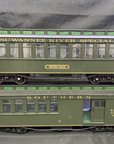 Bachmann G scale Southern Wood sided passenger cars #11 REA, #100 Coach