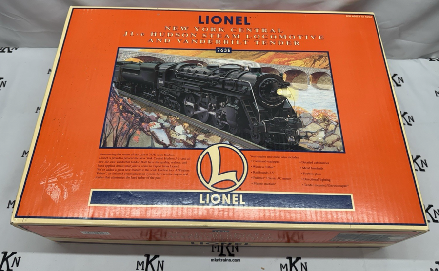 Lionel 6-18056 O NYC 763E J1e 4-6-4 Hudson Steam Locomotive & Oil Tender #5344