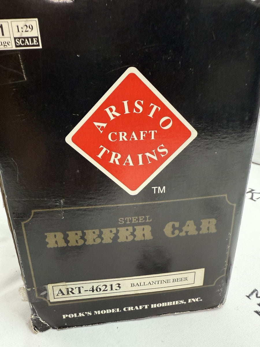 Aristo Craft ART-46213 G Scale Ballantine Beer Reefer METAL WHEELS LN/BOX