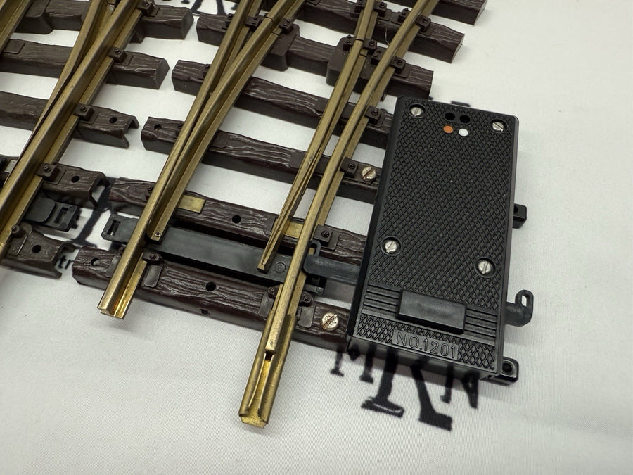 LGB 1205 & 1215 Right & Left-Hand Electric Switch Points R1 Curve G Scale LN