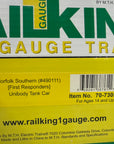 Railking 70-73050 One Gauge First Responders Norfolk Southern Tank Car #490111 G Scale