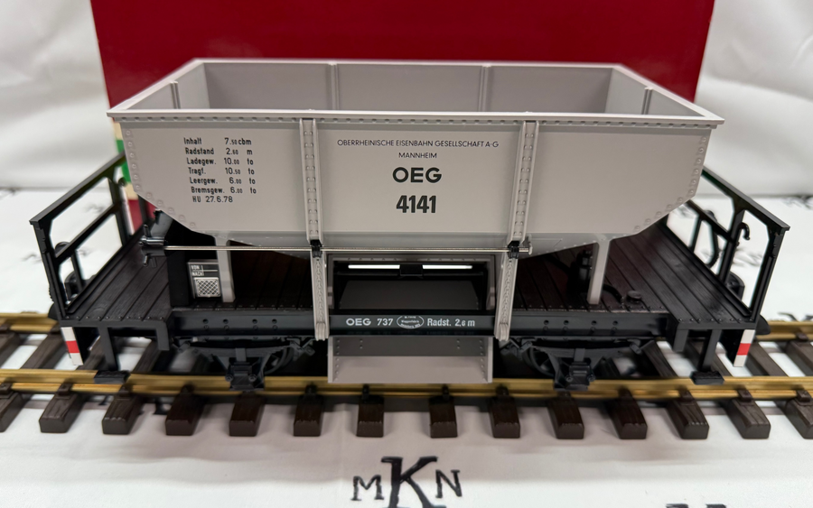 LGB 4041 Gray OEG Ballast Hopper Car G Scale