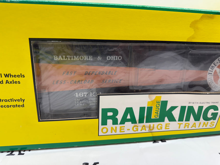 RailKing One Gauge 70-74006 Baltimore & Ohio 40' Box Car