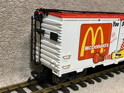 LGB #4491 MD McDonalds Boxcar Cimarron Limited Edition 377 of 645 Metal Wheels