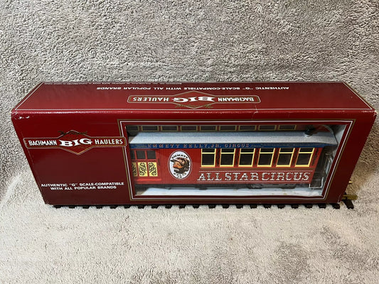 BACHMANN G COMBINE ADVERTISING CAR 97171 Emmett Kelly Circus