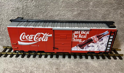 LGB 4291 G Scale Coca-Cola Cant Beat The Real Thing Reefer Car Metal Wheels EX