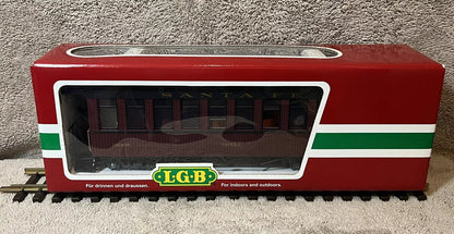 LGB 38805 G Scale Santa Fe Passenger Car  - Excellent With Box/sleeve