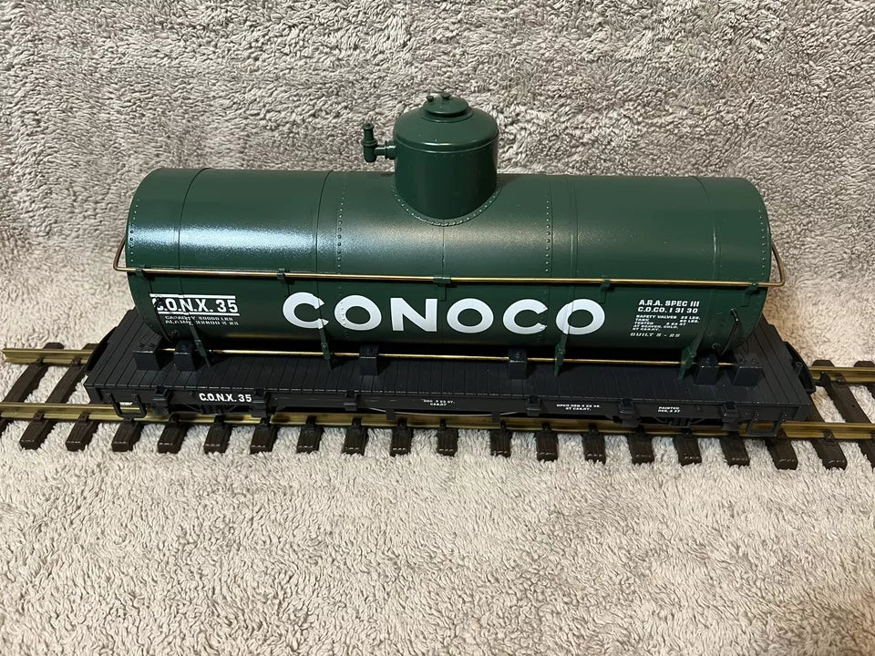 LGB 40805 4080 Conoco Single Dome Tank Car C.O.N.X. 35 LN/EX G Scale Lehmann