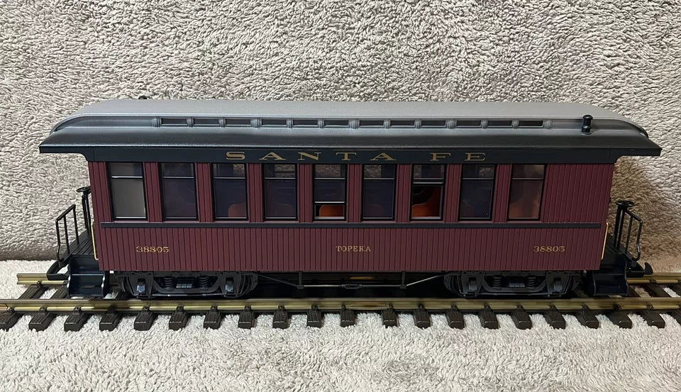 LGB 38805 G Scale Santa Fe Passenger Car  - Excellent With Box/sleeve