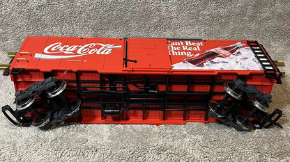 LGB 4291 G Scale Coca-Cola Cant Beat The Real Thing Reefer Car Metal Wheels EX