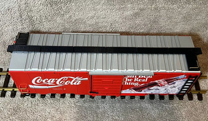 LGB 4291 G Scale Coca-Cola Cant Beat The Real Thing Reefer Car Metal Wheels EX